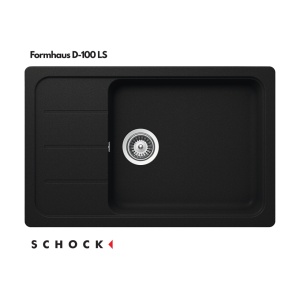 Schock Formhaus D-100LS crni Onyx – granitni sudoper 78x50 cm