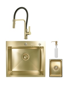 SET: Čelični sudoper VALTERRA GOLD + ANDRA GOLD SLAVINA