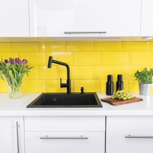 Granitni sudoper Valterra Niko 570 Crna granit boja - Img 3