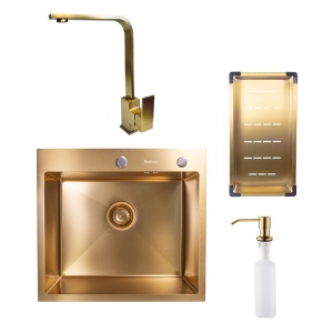 SET: Čelični sudoper VALTERRA GOLD + NERA GOLD SLAVINA