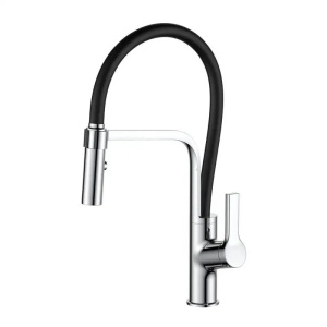 Set: granitni sudoper Valterra Luna sa ocjedom crni mat + tuš slavina Valterra Andra inox/crna - Img 3