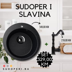 Granitni sudoper GALA i RETRO slavina