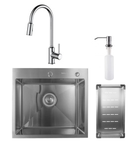 SET: Čelični sudoper VALTERRA inox + tuš slavina CAMI inox