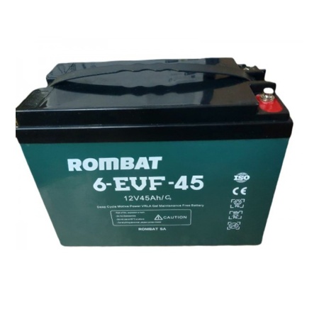 Baterie de semitractiune Deep Cycle ROMBAT pentru biciclete si scutere electrice 6EVF45 (12V, 45Ah)