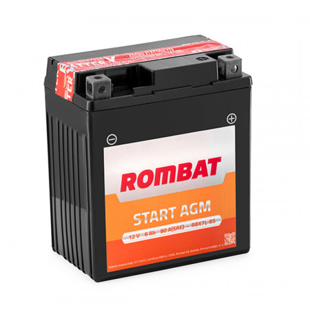 Baterie moto AGM ROMBAT RBX7L-BS 12V-6AH