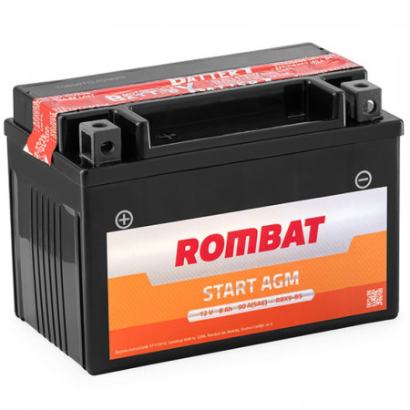 Baterie moto AGM ROMBAT RBX9-BS 12V-8Ah