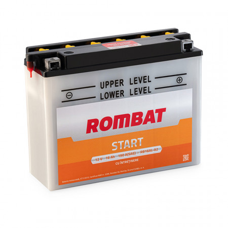 Baterie moto cu intretinere ROMBAT RB16AL-A2 12V-16AH
