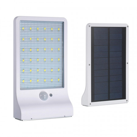 Lampa de gradina cu panou solar si senzori de lumina si miscare