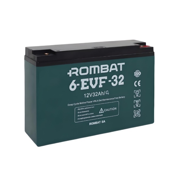 Baterie de semitractiune Deep Cycle ROMBAT pentru biciclete si scutere electrice 6EVF32 (12V, 32Ah)