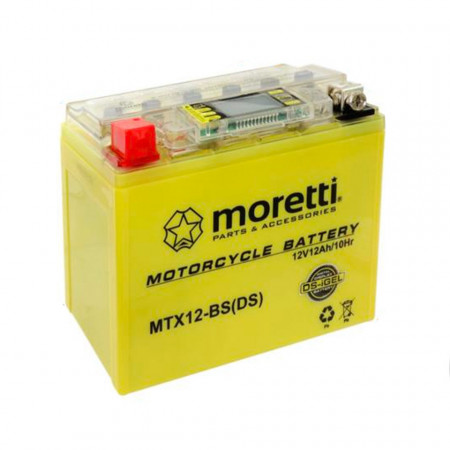 Baterie moto GEL MORETTI MTX12-BS 12V-12Ah cu display digital