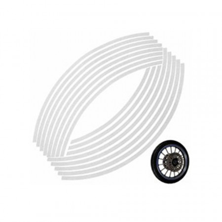 Banda reflectorizanta janta moto/auto, culoare argintie