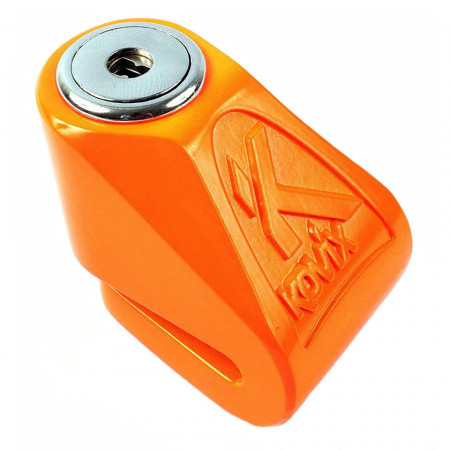 Antifurt moto mini blocator disc de frana KOVIX KN1, culoare portocalie