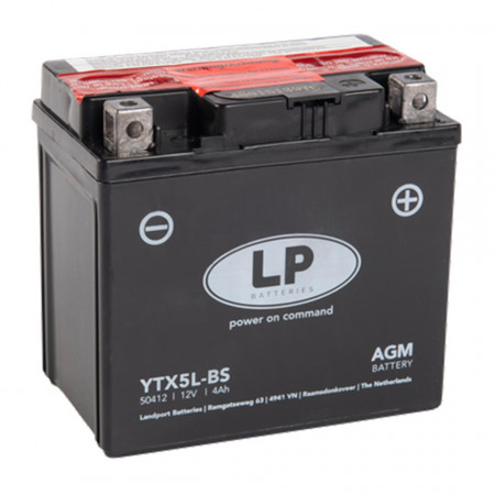 Baterie moto AGM LANDPORT YTX5L-BS 12V-4Ah