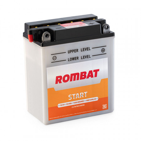 Baterie moto cu intretinere ROMBAT RB12AL-A, 12V-12Ah