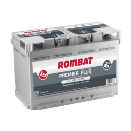 Baterie auto ROMBAT PREMIER PLUS 12V 85Ah 810A - Img 1