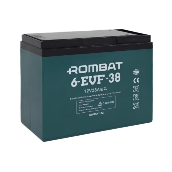 Baterie de semitractiune Deep Cycle ROMBAT pentru biciclete si scutere electrice 6EVF38 (12V, 38Ah)