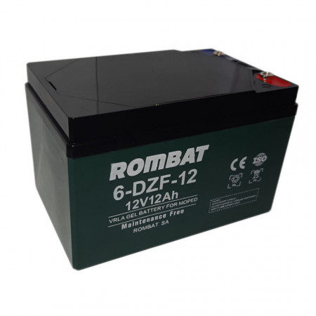 Baterie Deep Cycle ROMBAT pentru biciclete si scutere electrice 6-DZF-12 (12V- 12Ah)