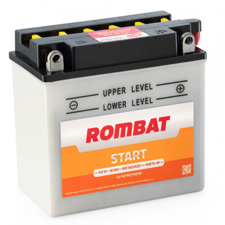Baterie moto cu intretinere ROMBAT RB7L-B 12V-8Ah