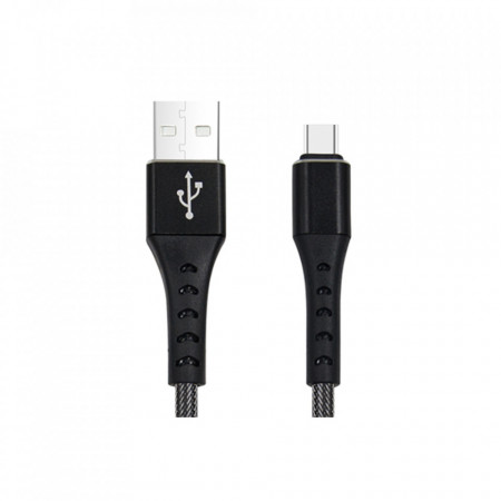 Cablu incarcare telefon USB-Type C, 3A, 1m, MEGA DRIVE