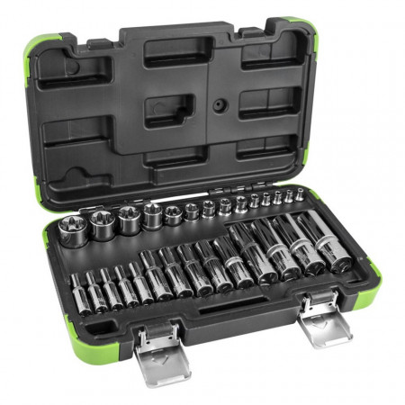 Set 28 tubulare TORX scurte si lungi JBM
