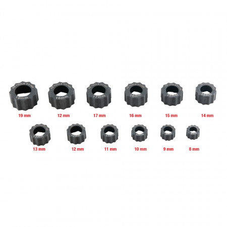 Set extractor piulite deteriorate, KS Tools, 12 piese (8-19mm)