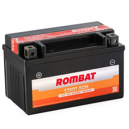 Baterie moto AGM ROMBAT RBX7A-BS 12V-6Ah