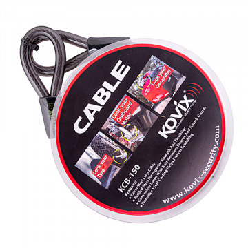 Cablu antifurt moto 1,5 m, KOVIX KCB-150 - Img 2