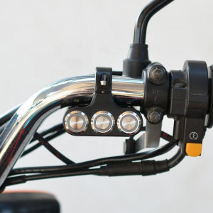 Intrerupator moto cu 3 butoane push (2 cu retinere si unul fara retinere) - Img 5