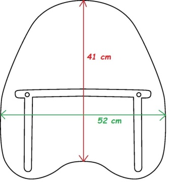 Parbriz Chopper pentru Suzuki C800 / C50 - Img 4