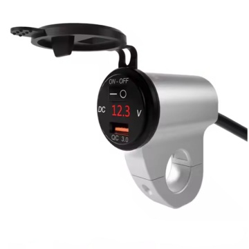 Alimentator moto rapid cu voltmetru si priza USB 3.0 si intreruaptor ON/OFF - Img 1