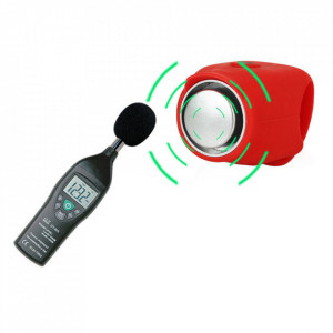 Claxon electronic de bicicleta, 120 Db, culoare albastra - Img 4