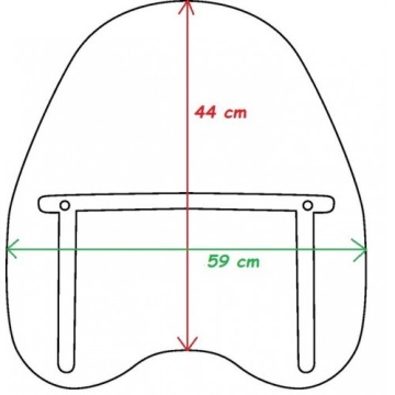 Parbriz Chopper pentru Suzuki VL 1500 Intruder LC - Img 3