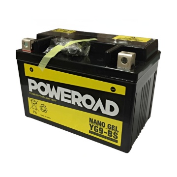 Baterie moto GEL POWEROAD YG9-BS (cod YUASA YTX9-BS), 12V-9Ah