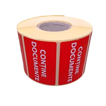 Rola 1000 bucati etichete autoadezive 60x40mm "Contine documente"