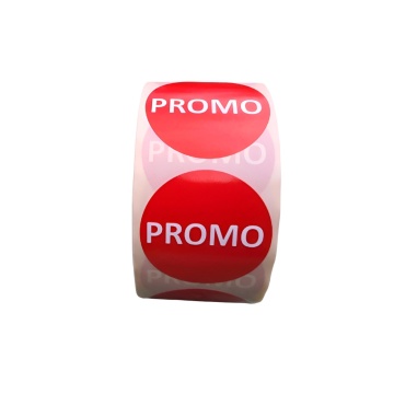 Rola 1000 bucati etichete autoadezive "Promo" - Img 2
