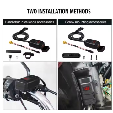 Alimentator moto rapid cu voltmetru, prize USB 3.0,Type C 3.0 si intreruaptor ON/OFF - Img 3
