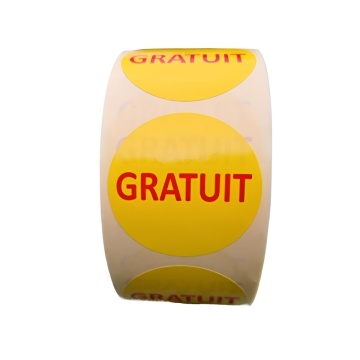 Rola 1000 bucati etichete autoadezive "Gratuit" - Img 4