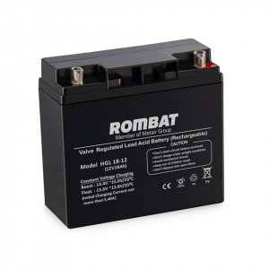 Baterie motocultor AGM ROMBAT HGL18-12 (12V, 18Ah) , garantie 2 ani
