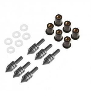 Suruburi parbriz/numar de inmatriculare SPIKES, set de 6 bucati