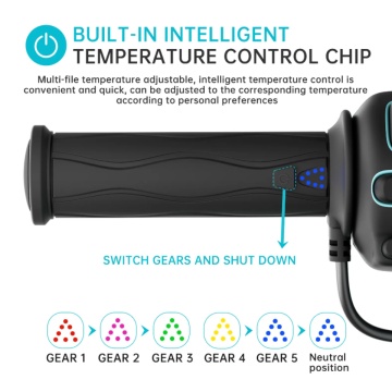 Manere incalzite ATV cu incalzire clapeta acceleratie si selector incorporat - Img 2