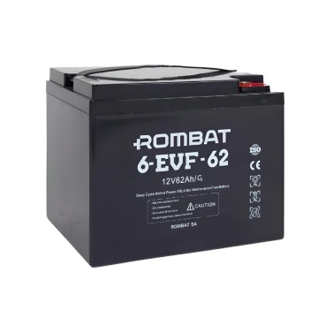 Baterie de semitractiune Deep Cycle ROMBAT pentru biciclete si scutere electrice 6EVF62 (12V, 62Ah)