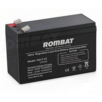 Baterie stationara AGM ROMBAT HGL 12-7 (12V, 7Ah) cu borne F1 , garantie 2 ani