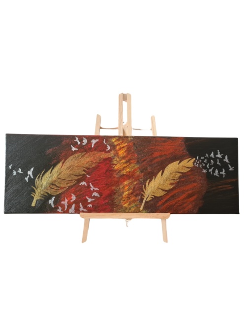 Tablou acrilic Autumn Feathers