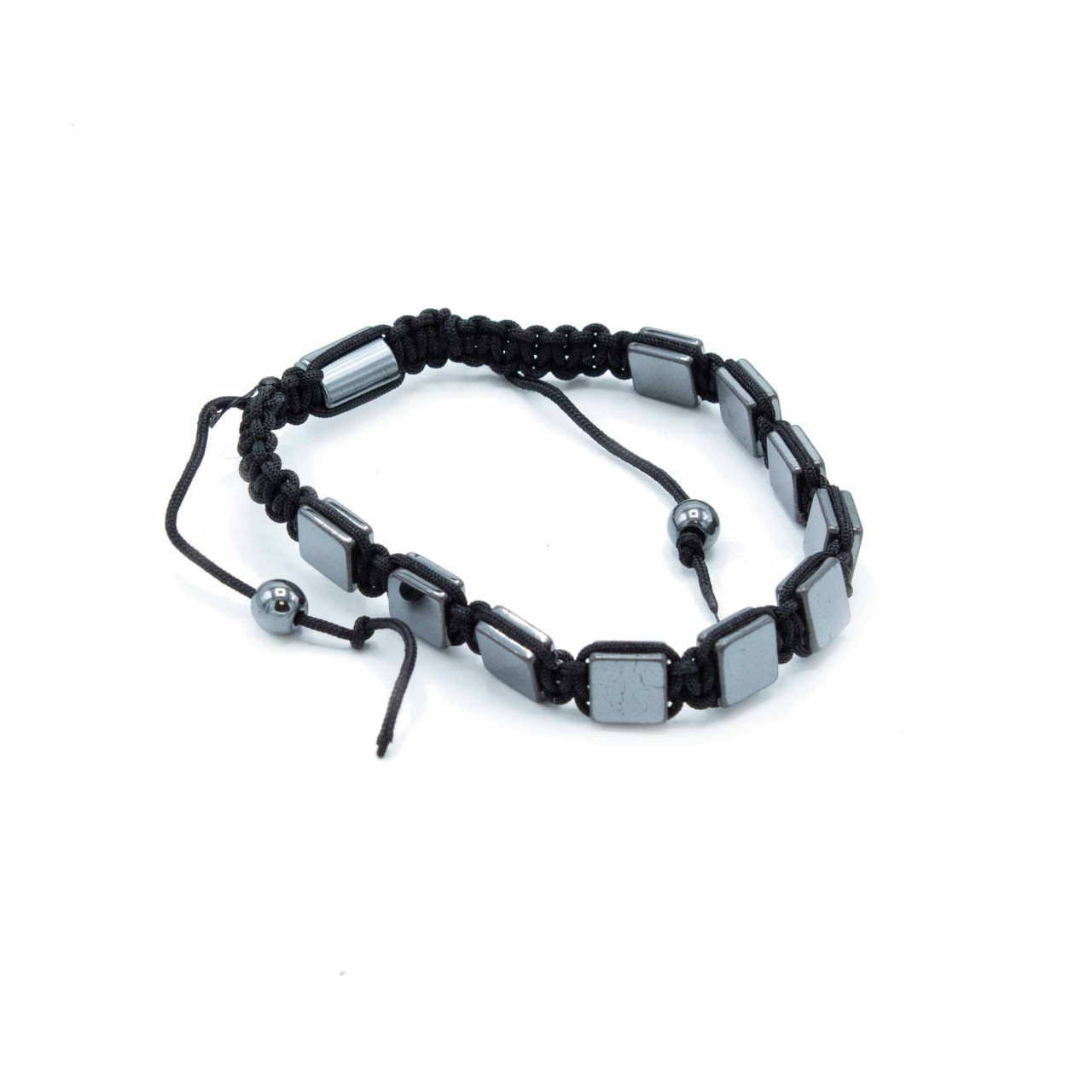 Bratara Shamballa din Hematit Magnetic - Cuburi Plate - Echilibru - 1 | YEO