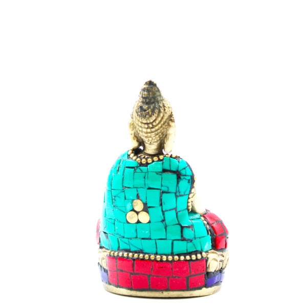 Figurină Buddha din Alamă - Mâinile în Sus - 7.5 cm - 1 | YEO