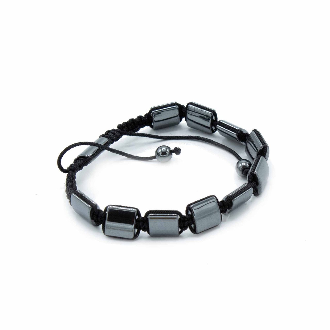 Bratara Shamballa din Hematit Magnetic - Cuburi Duble - Echilibru in viata - 1 | YEO