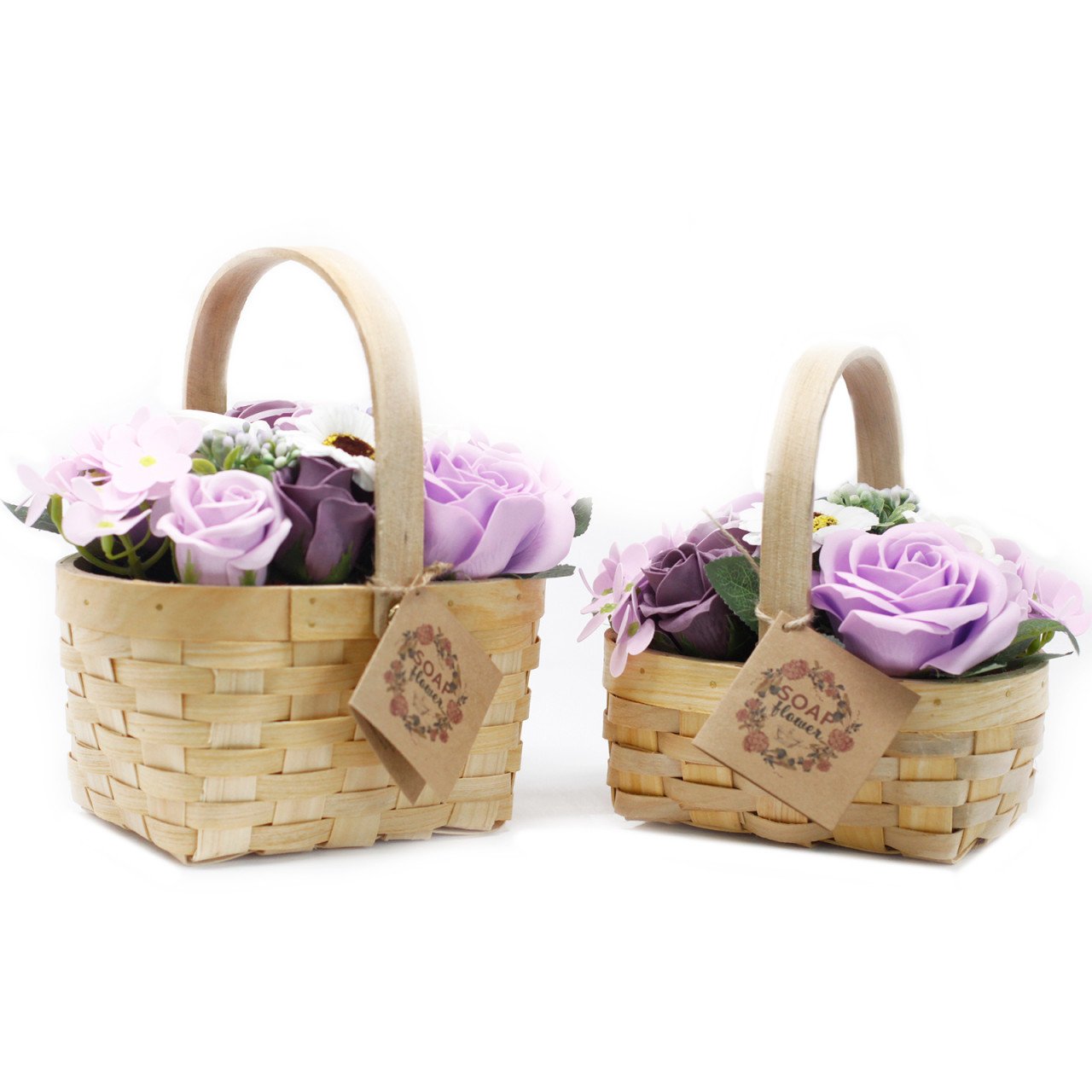 Buchet de Flori de Sapun - Mare Violet in Cos de Rachita - 1 | YEO