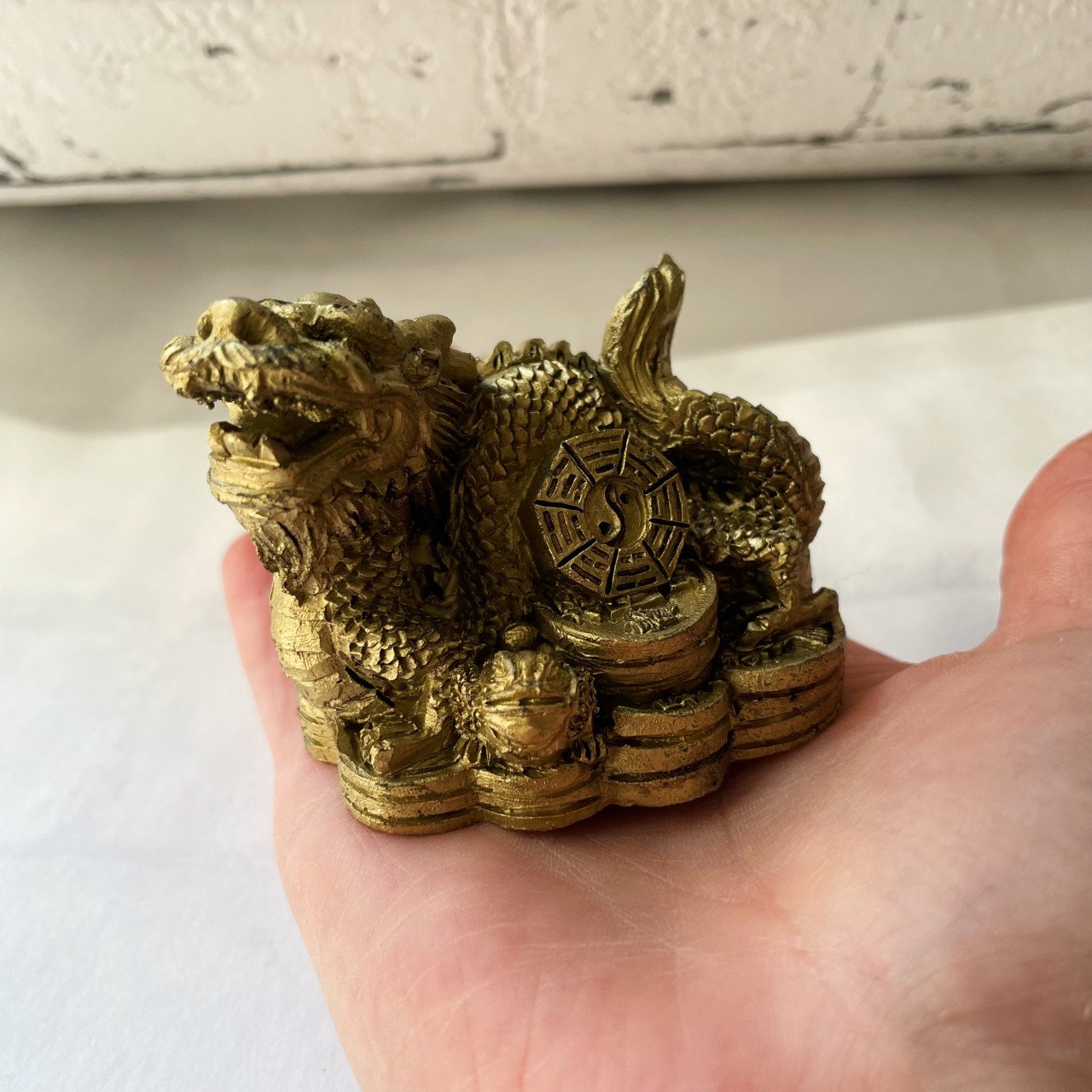 Statueta Dragon Yin Yang - Noroc - 7x5cm - 2 | YEO