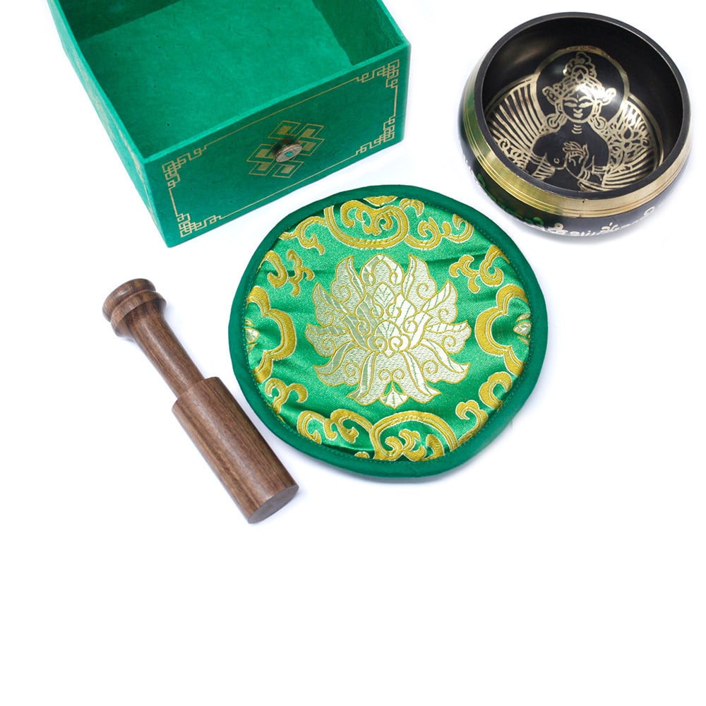 Set cadou Bol tibetan - Green Tara - 2 | YEO