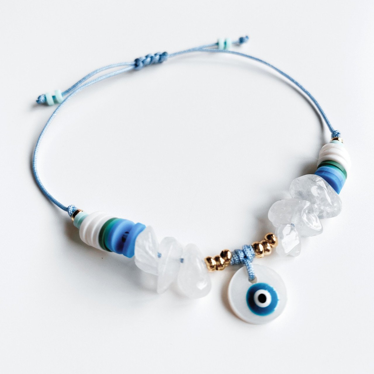 Bratara cristale - Cuart transparent - Protectie - Evil Eye